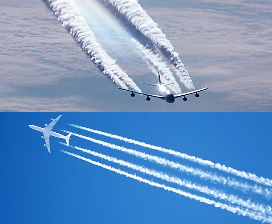 contrails-avion-collage